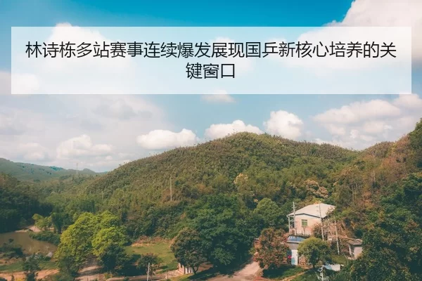林诗栋多站赛事连续爆发展现国乒新核心培养的关键窗口